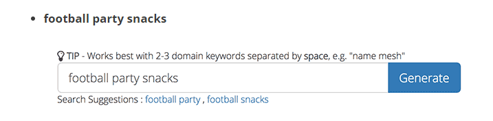 search keywords