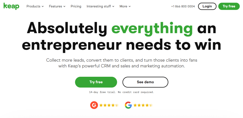 Email Marketing Keap website