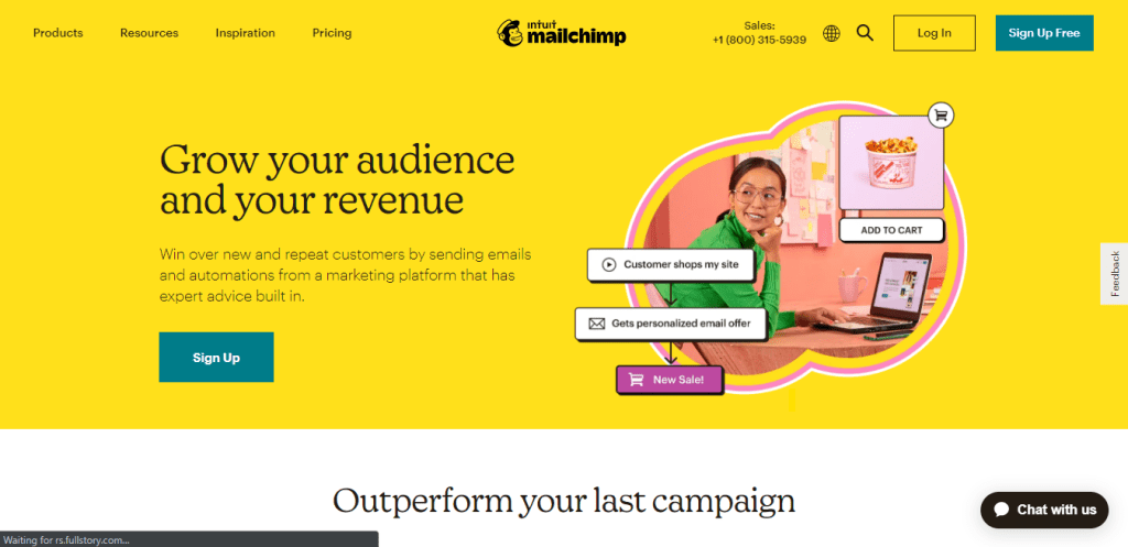 Email Marketing Mailchimp website