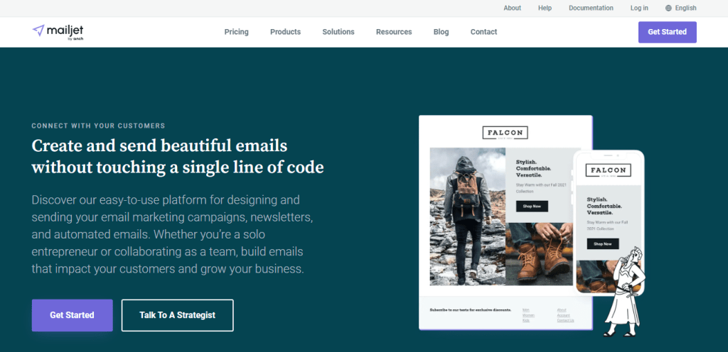 Email Marketing Mailjet website