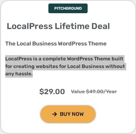 lifetime deal localpress cost banner