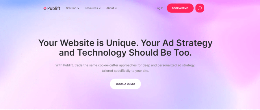 Publift Homepage HERO Section