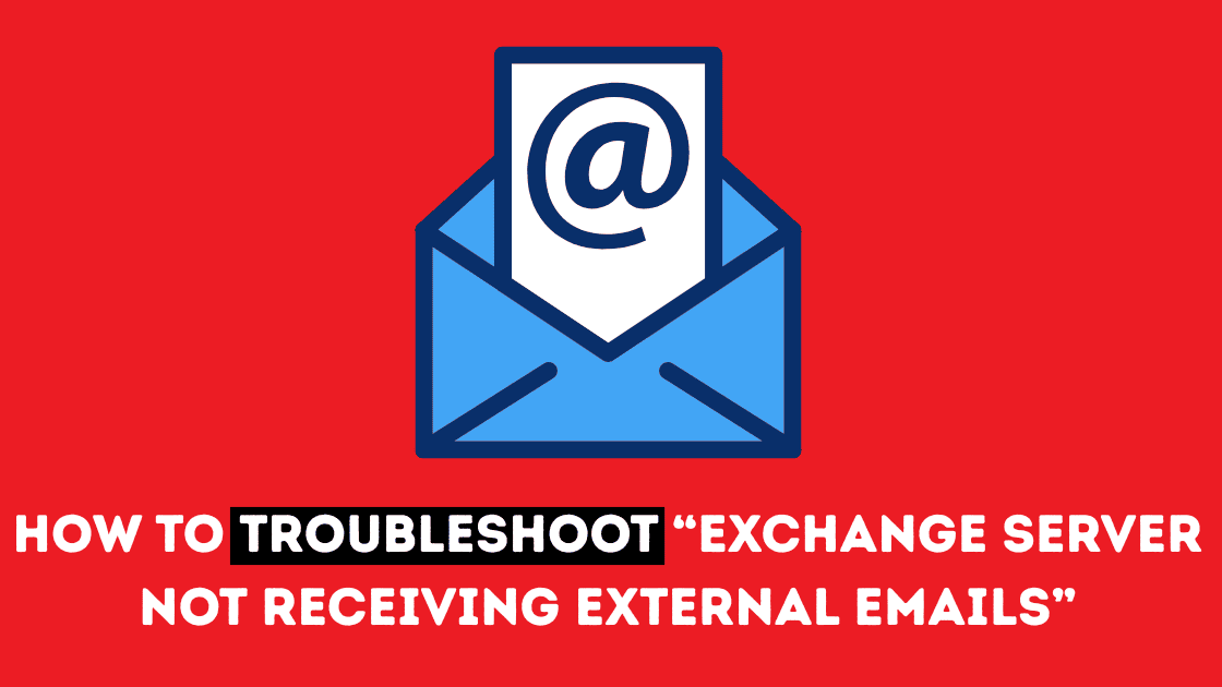 troubleshoot email error